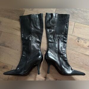 Arezzo: Black  Leather Boots